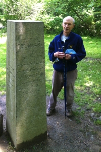 photo of Bob Bennett at the Arc Corner Monument