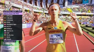 photo of Sam Parsons before the 5000m final